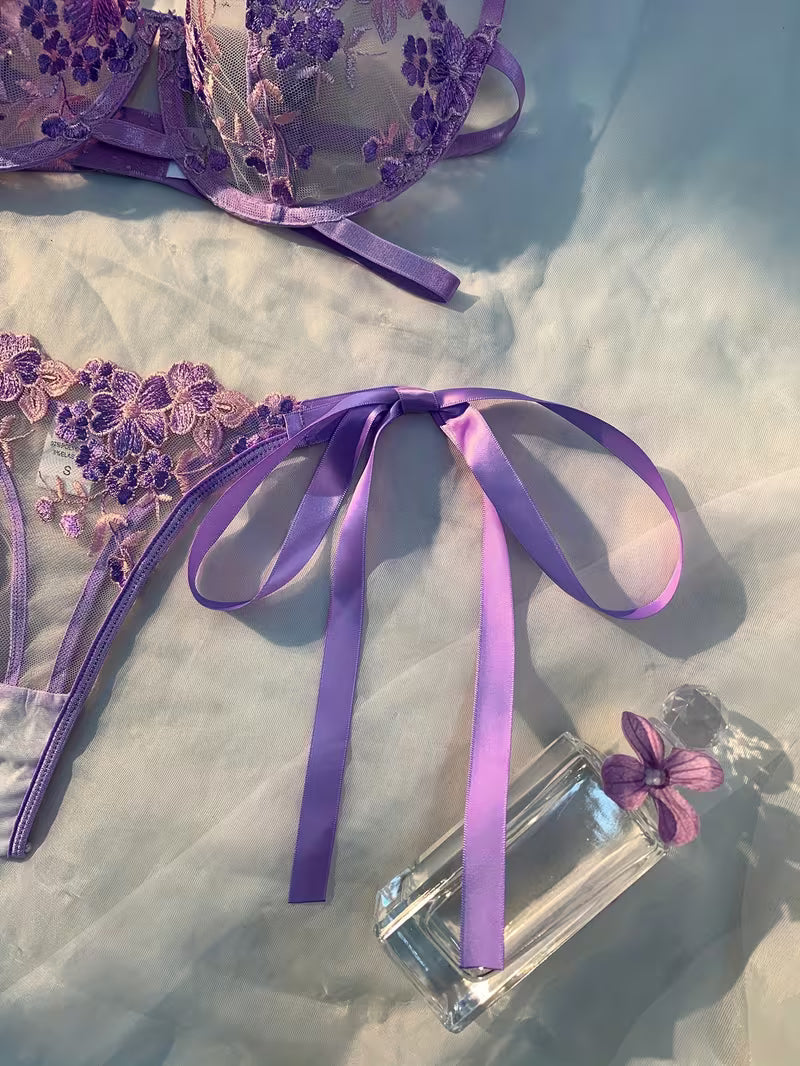 Women's Romantic panty suit - Matching Bra & Underwear Set