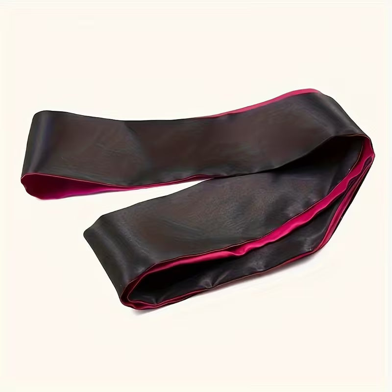 1pc Blindfold - Soft Lac Overlay Design, Red & Black, Perfect for Relaxation & Sensory Deprivation