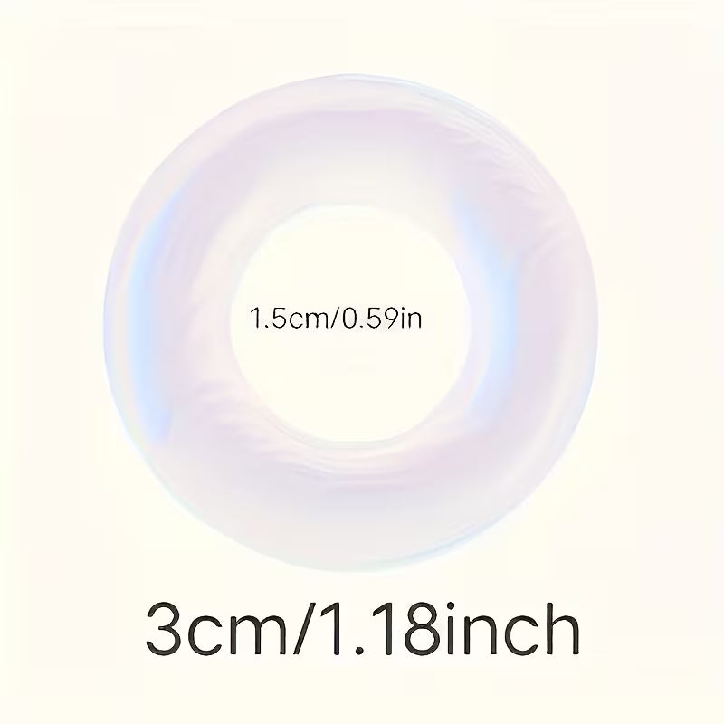 5-Pack Silicone-Coated Plastic Door Stops with Base, Wall Protection, Easy Repair