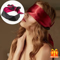 1pc Blindfold - Soft Lac Overlay Design, Red & Black, Perfect for Relaxation & Sensory Deprivation