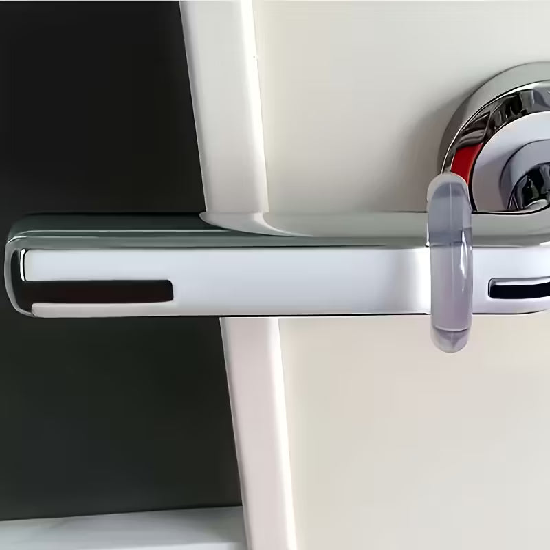 5-Pack Silicone-Coated Plastic Door Stops with Base, Wall Protection, Easy Repair